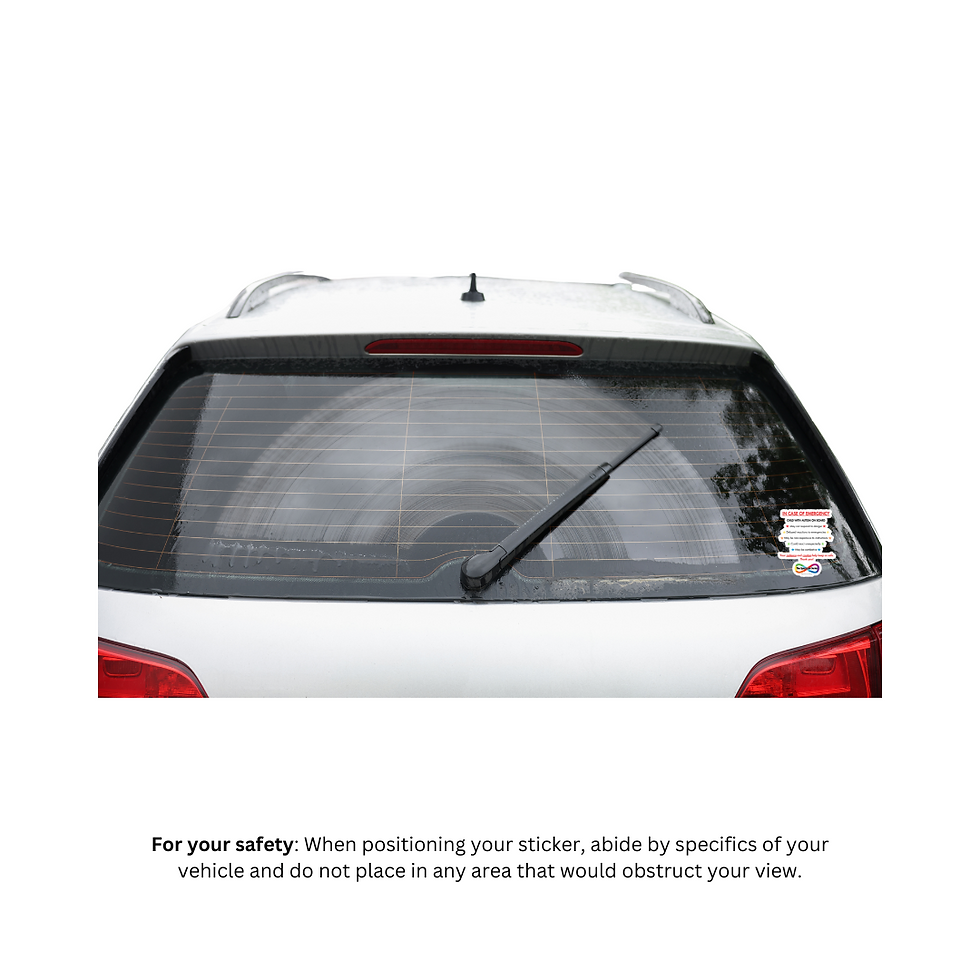 Thumbnail: Emergency Awareness Car Decal