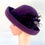 Thumbnail: Purple Brimmed Hat with Flower Pin