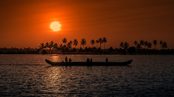 Sunset in Kerala