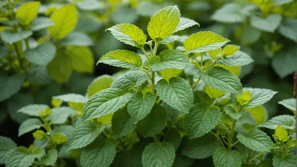 Lemon Balm in garden