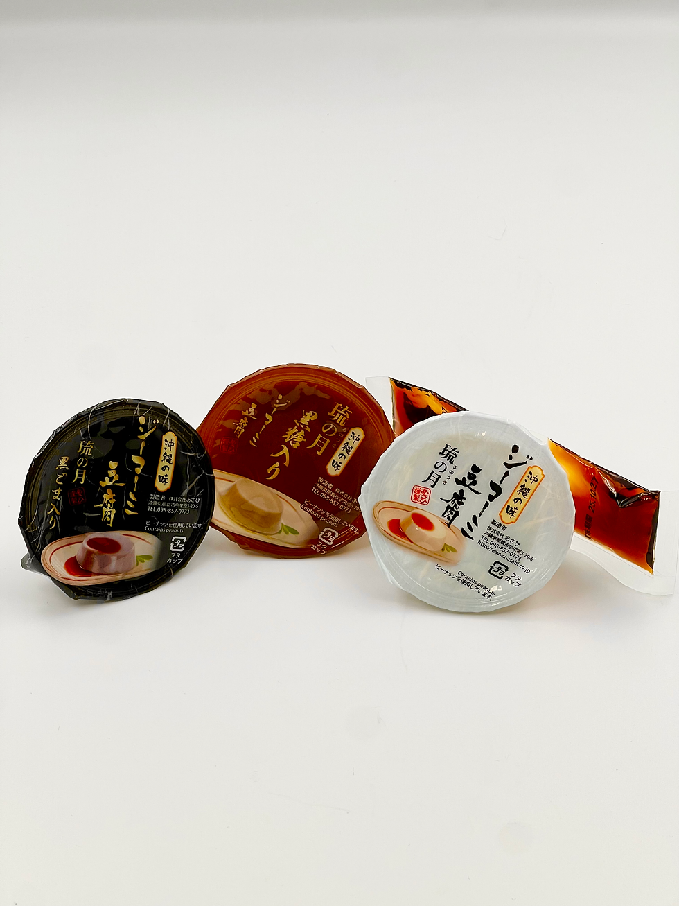 縮圖：Ryu no Tsuki - 三式套裝：原味/黑糖/黑芝麻 花生豆腐（三個、袋裝）(20 袋)