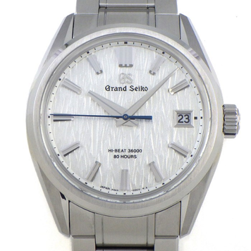 Grand Seiko Evolution 9 Collection SLGH005/9SA5-00C0 Mechanical Hi-Beat 36000 Date See-Through Caseback Silver Birch Pattern Dial SS Automatic Used [Box/Warranty Included] 