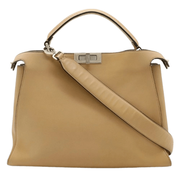 Fendi Peekaboo Essentially Beige Handbag