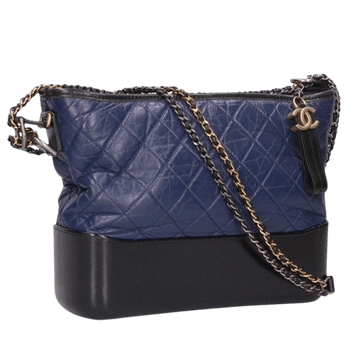 Chanel Gabrielle Blue Black Shoulder Bag