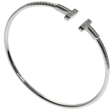 Tiffany T-Wire White Gold Diamond Bracelet