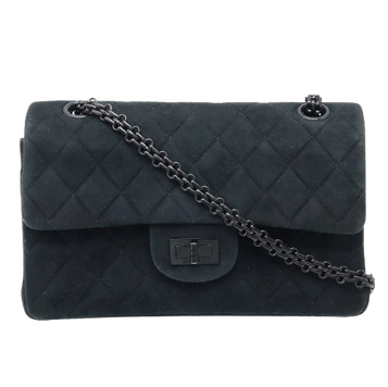 Chanel 2.55 Black Shoulder Bags