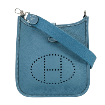 Hermes Evelyne Blue Jean Bag