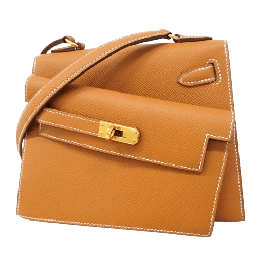 Hermes Kelly Desordre Gold Bag