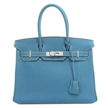 Hermes Birkin Blue Jean Handbag