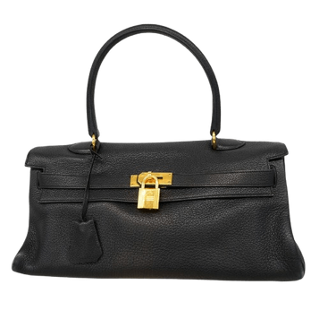 Hermes Kelly Black Shoulder Bag