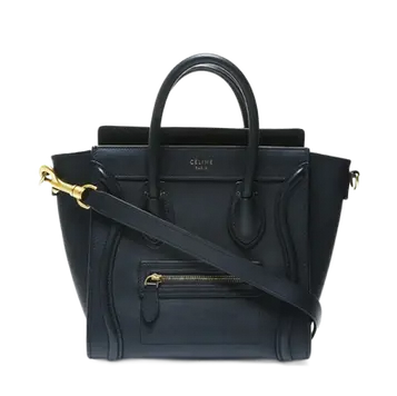 Celine Luggage Micro Shopper Black