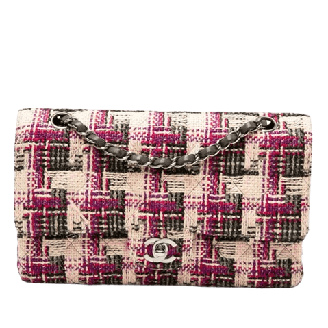 Chanel Flap Multicolor Tweed Shoulder Bag