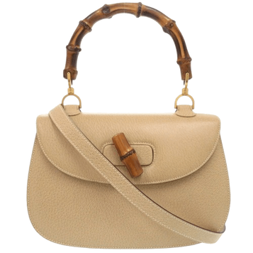 Gucci Bamboo Beige Handbag