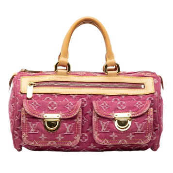 Louis Vuitton Neo Speedy Pink Monogram Denim Handbag