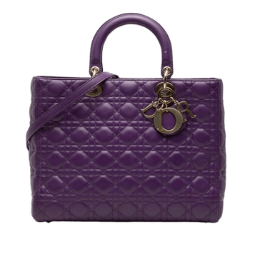 Dior Lady Dior Purple Handbag