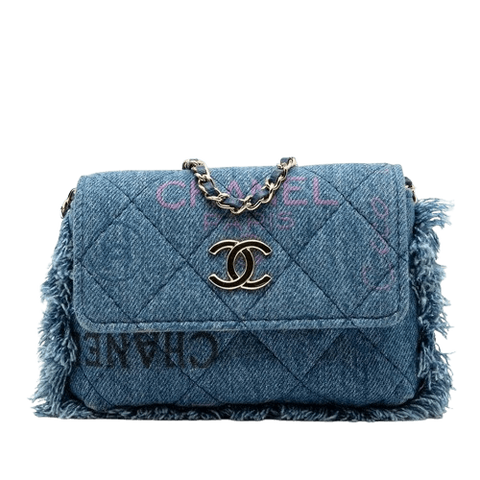 Chanel Blue Denim Shoulder Bag