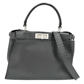 Fendi Peekaboo Gray Selleria Handbag