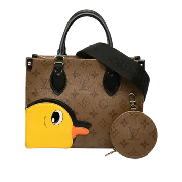 Louis Vuitton Monogram Reverse OnTheGo PM Brown Black Handbag