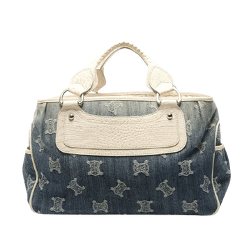 Celine Boogie Macadam Denim Blue Handbag