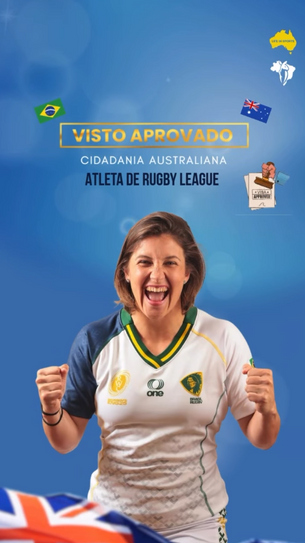 Cidadania Australiana Através do Esporte: A Conquista de uma Atleta Brasileira de Rugby League