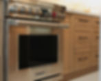 Wolf stainless steel oven in a modern kitchen