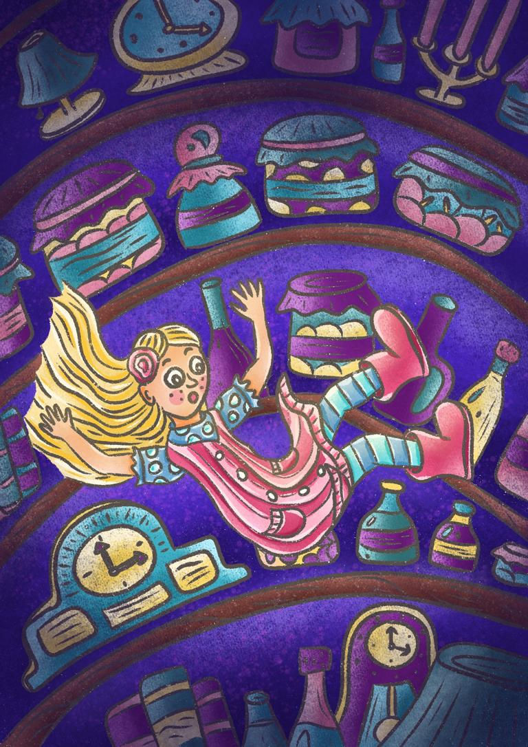 Britta Küppers Illustration Illustrator Illustratorin Kinderbuchillustration childrensbook illustration kidlit Portfolio Drawing Alice in Wonderland im Wunderland Kanin