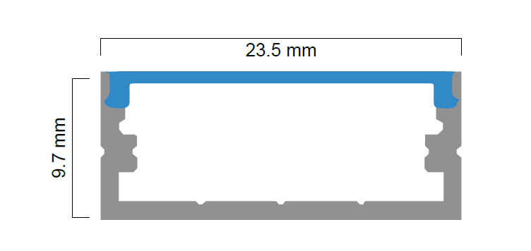 תמונה ממוזערת: פרופיל 2510 צמוד תקרה / תלייה