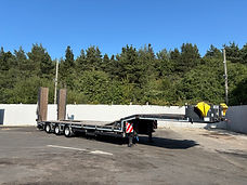 Langendorf 3 Axle Stepframe Low Loader with Excavator Trough