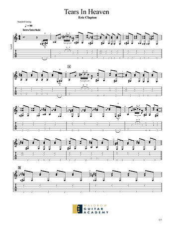 Tears in Heaven_Eric Clapton-guitar-sheet-music