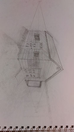 Sketch of my grandparents shed