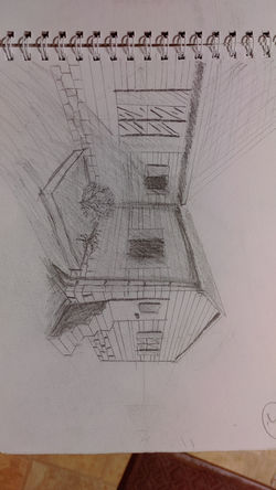 Sketch of my grandparents home