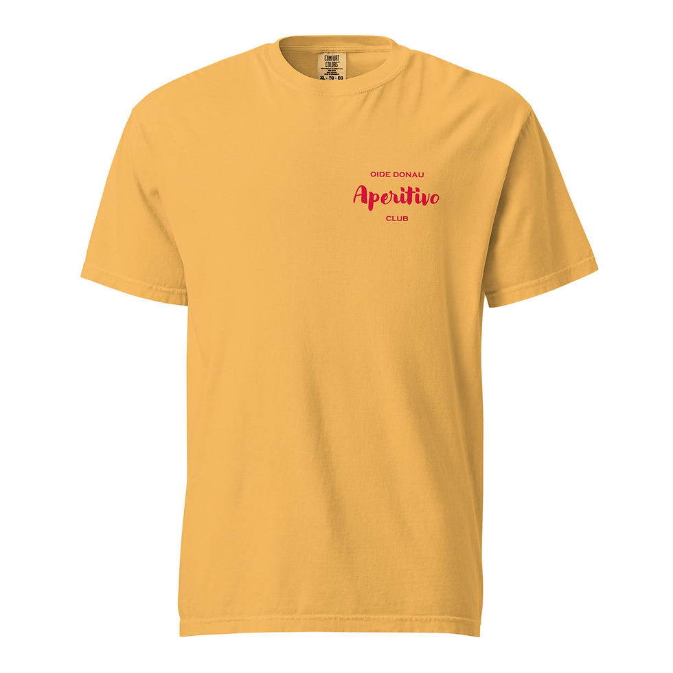 Miniaturbild: Unisex T-Shirt "Oide Donau Aperitivo Club"