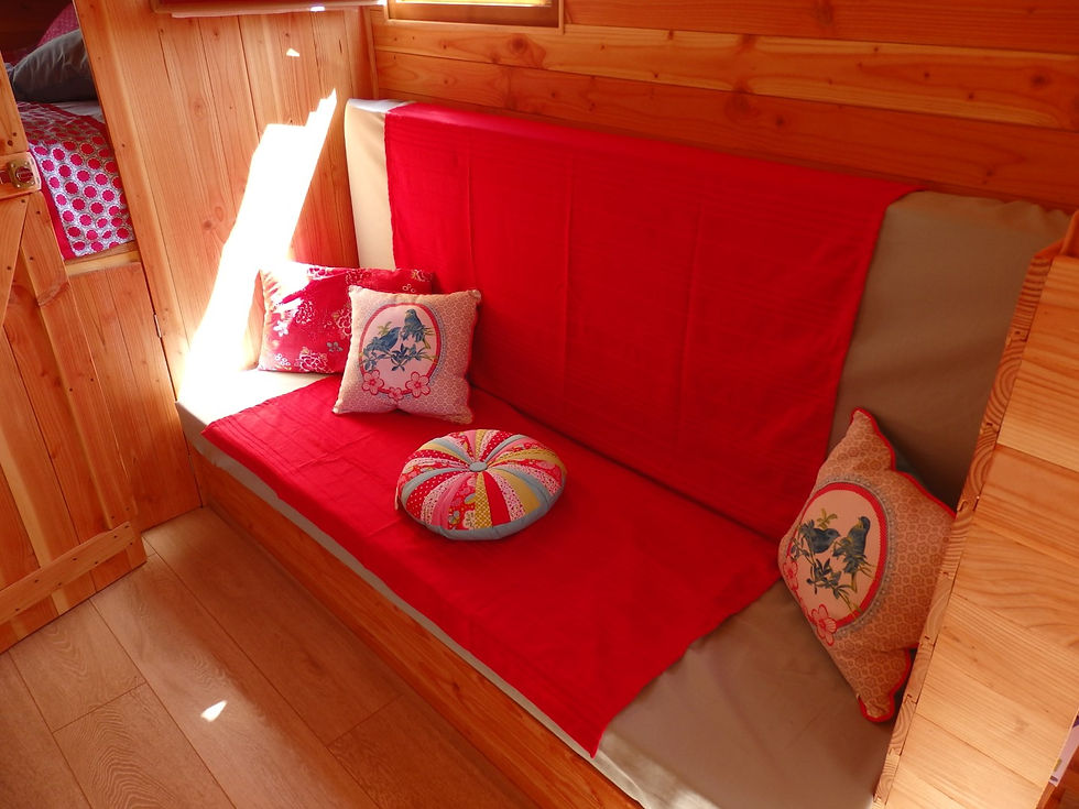 Roulotte Papillon Banquette