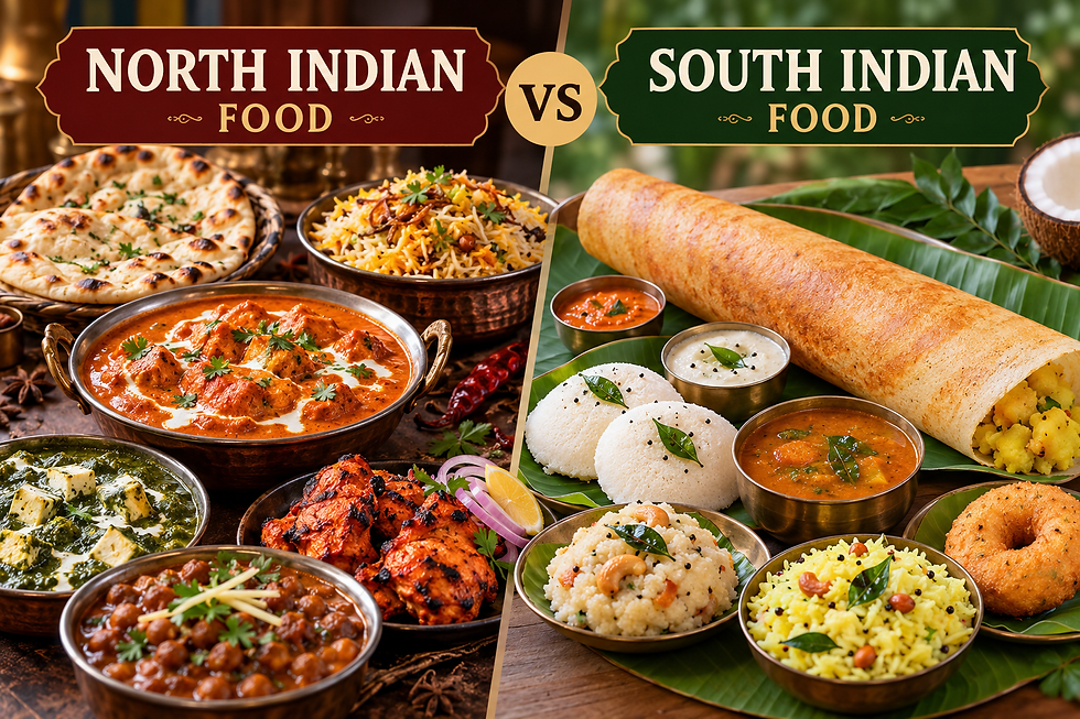 North Indian vs South Indian Food: Key Differences Explained