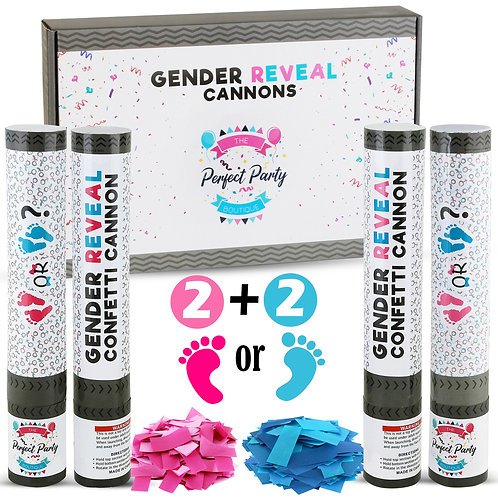 Gender Reveal Confetti Cannons The Perfect Party