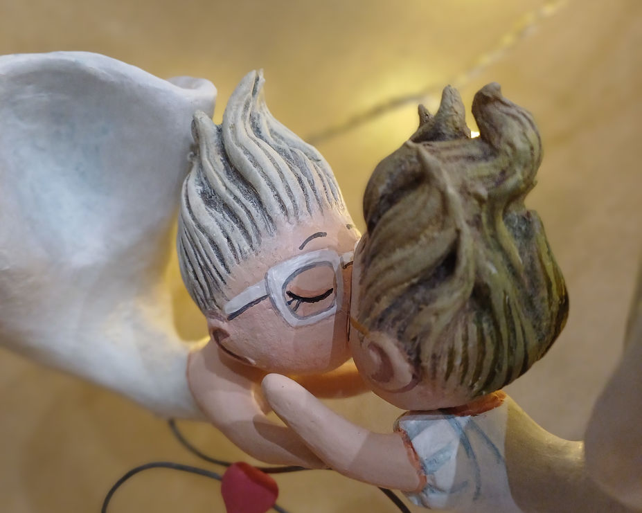 Détail figurine mariage personnalisée lgbt 