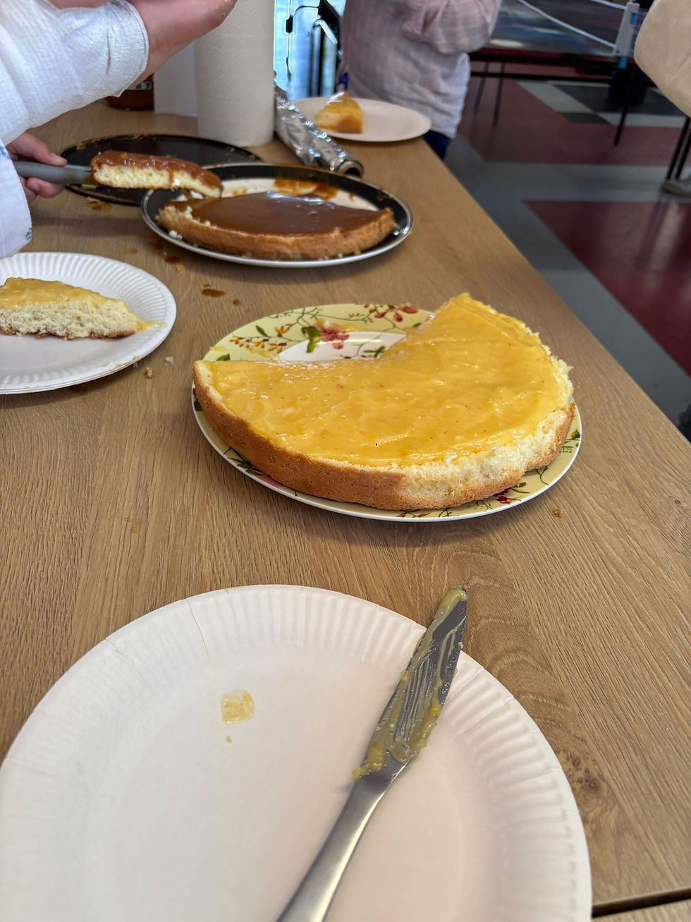 Génoises citron et caramel