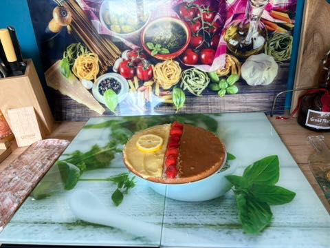 Une belle tarte aux 2 saveurs citron / caramel 