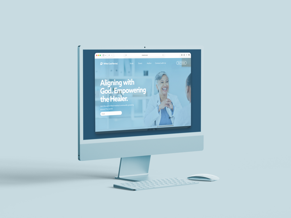 WCR Homepage iMac Mockup