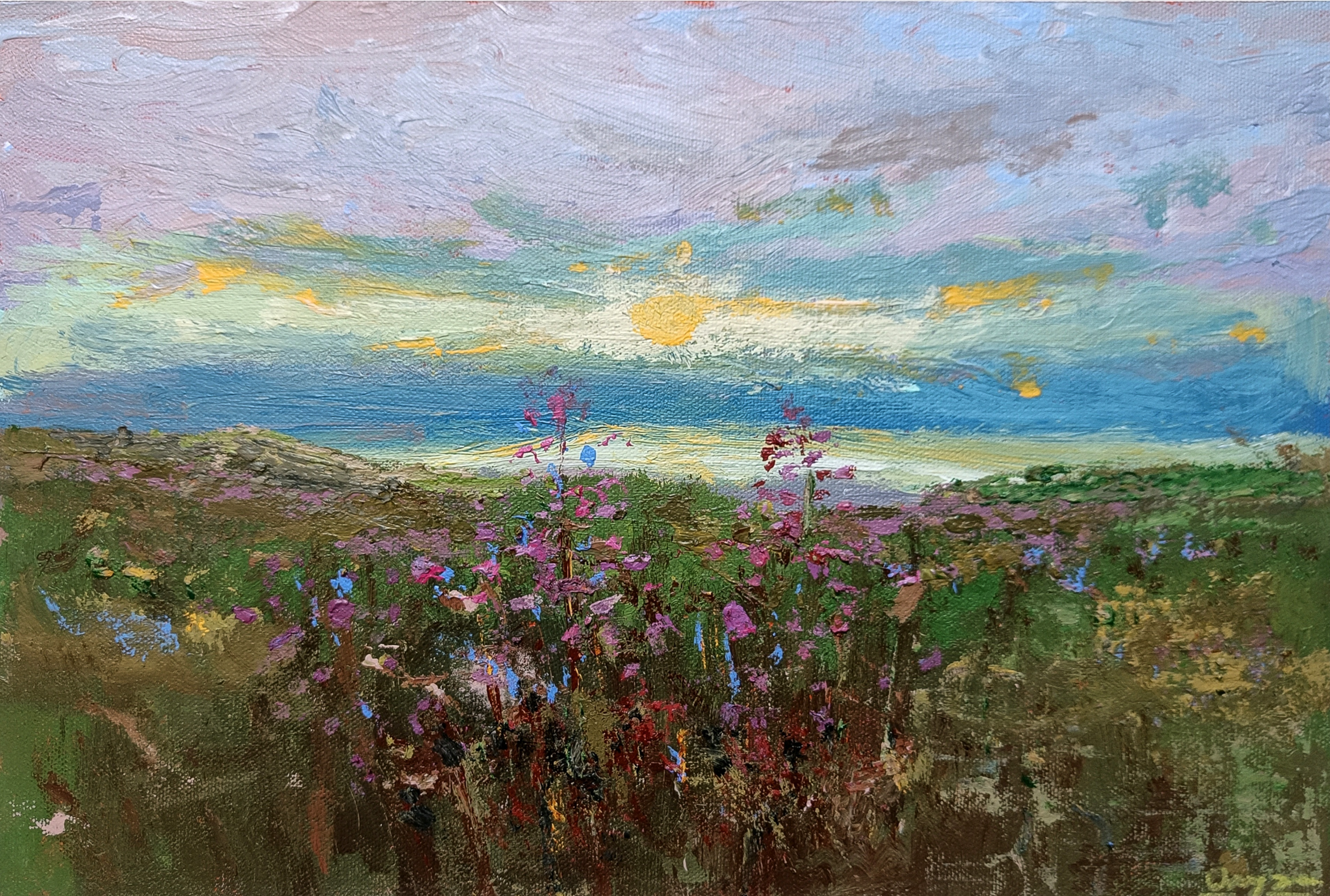 A MEADOW REMEMBERS THE SKY (11 x 16 in)