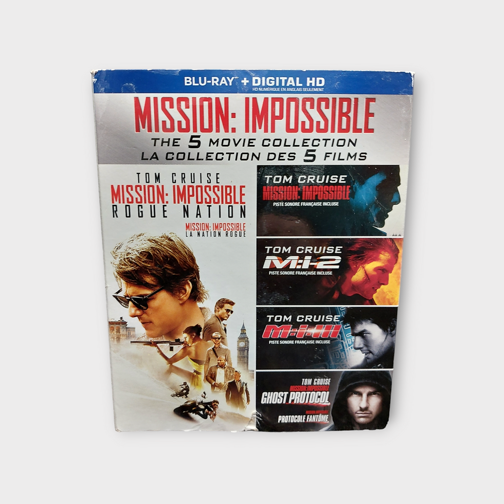 Mission Impossible 5 Movie collection on Blu-Ray