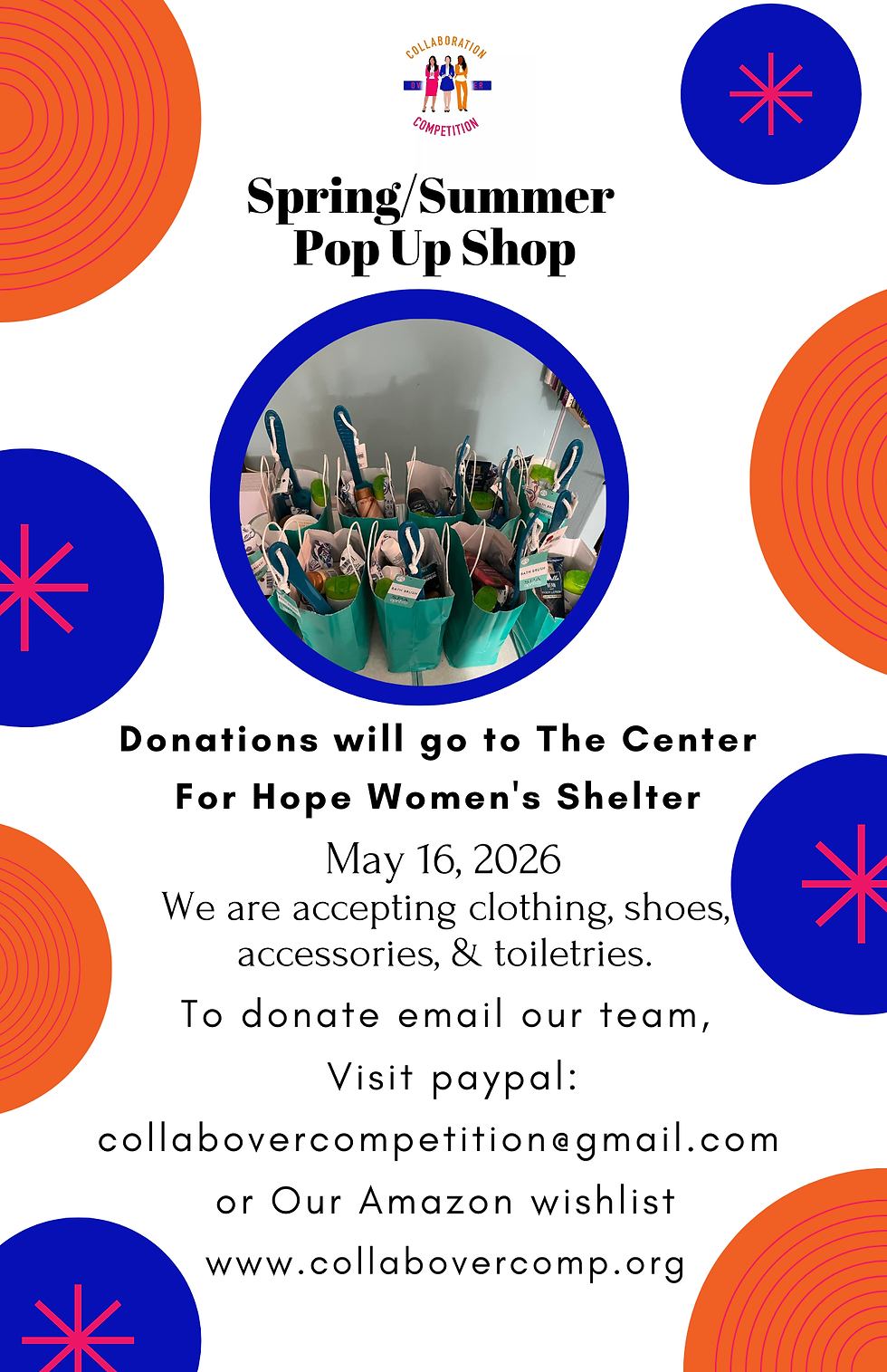 COC Popup Shop at the Center for Hope Women's Shelter