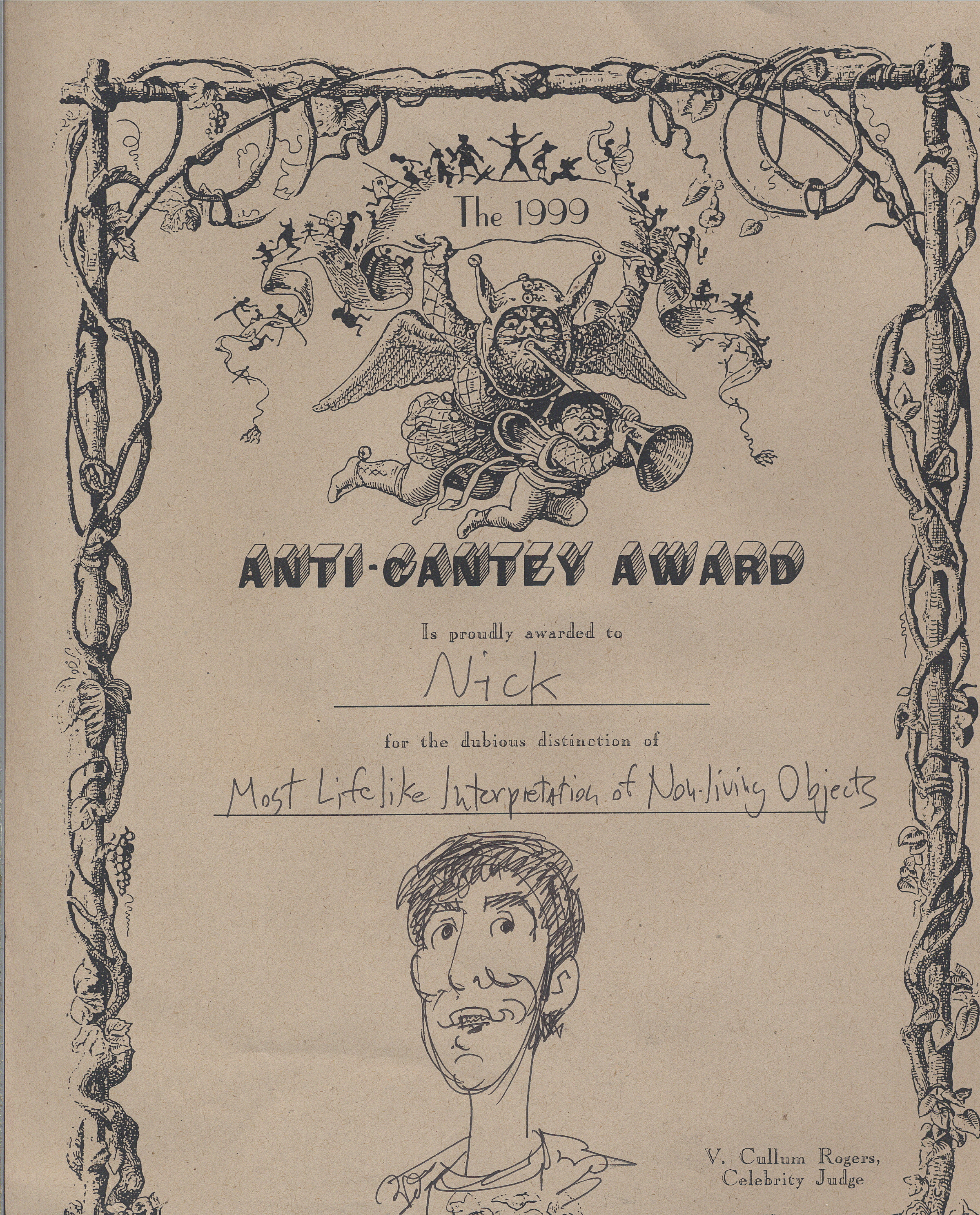 Anti-Cantey Award
