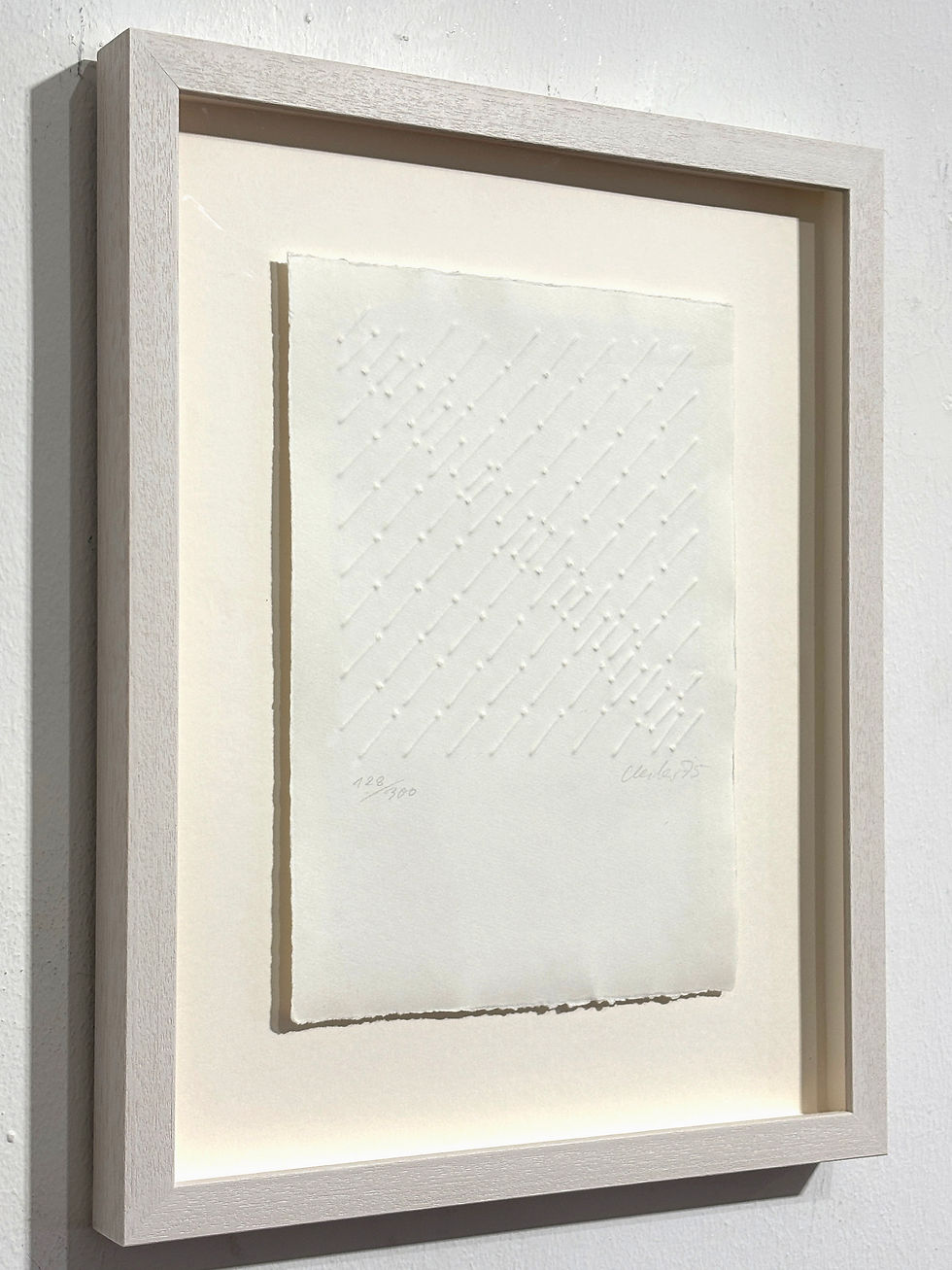 Günther Uecker | Kleine diagonale Struktur | 1975