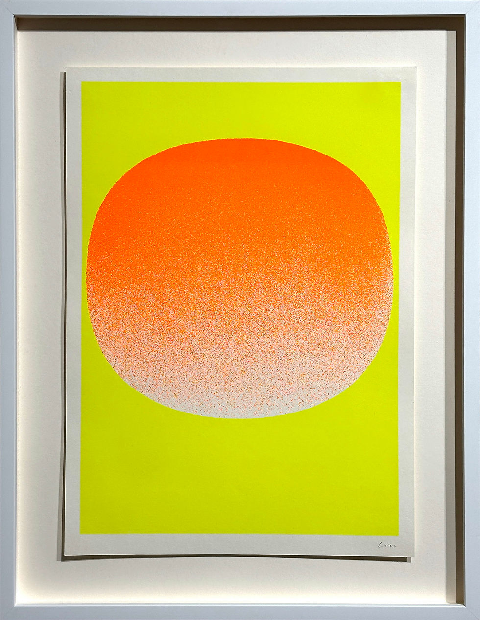 Rupprecht Geiger, Variation Runde Farbe V, 1968