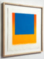 Rupprecht Geiger, Blau auf Orange, 1967