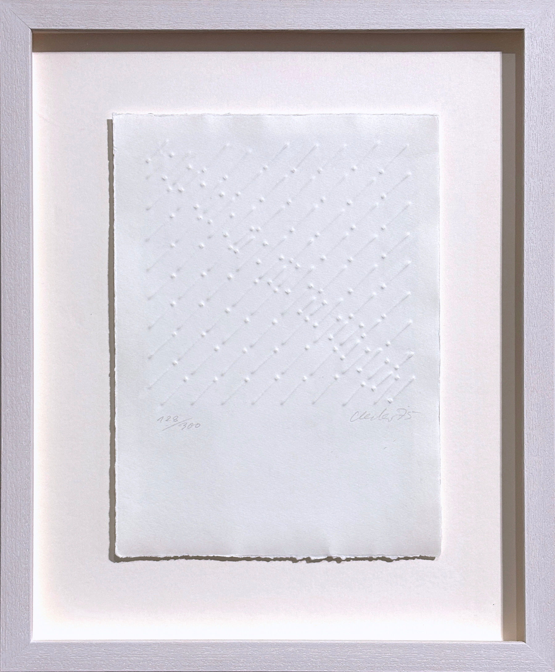 Günther Uecker, Kleine diagonale Struktur, 1975