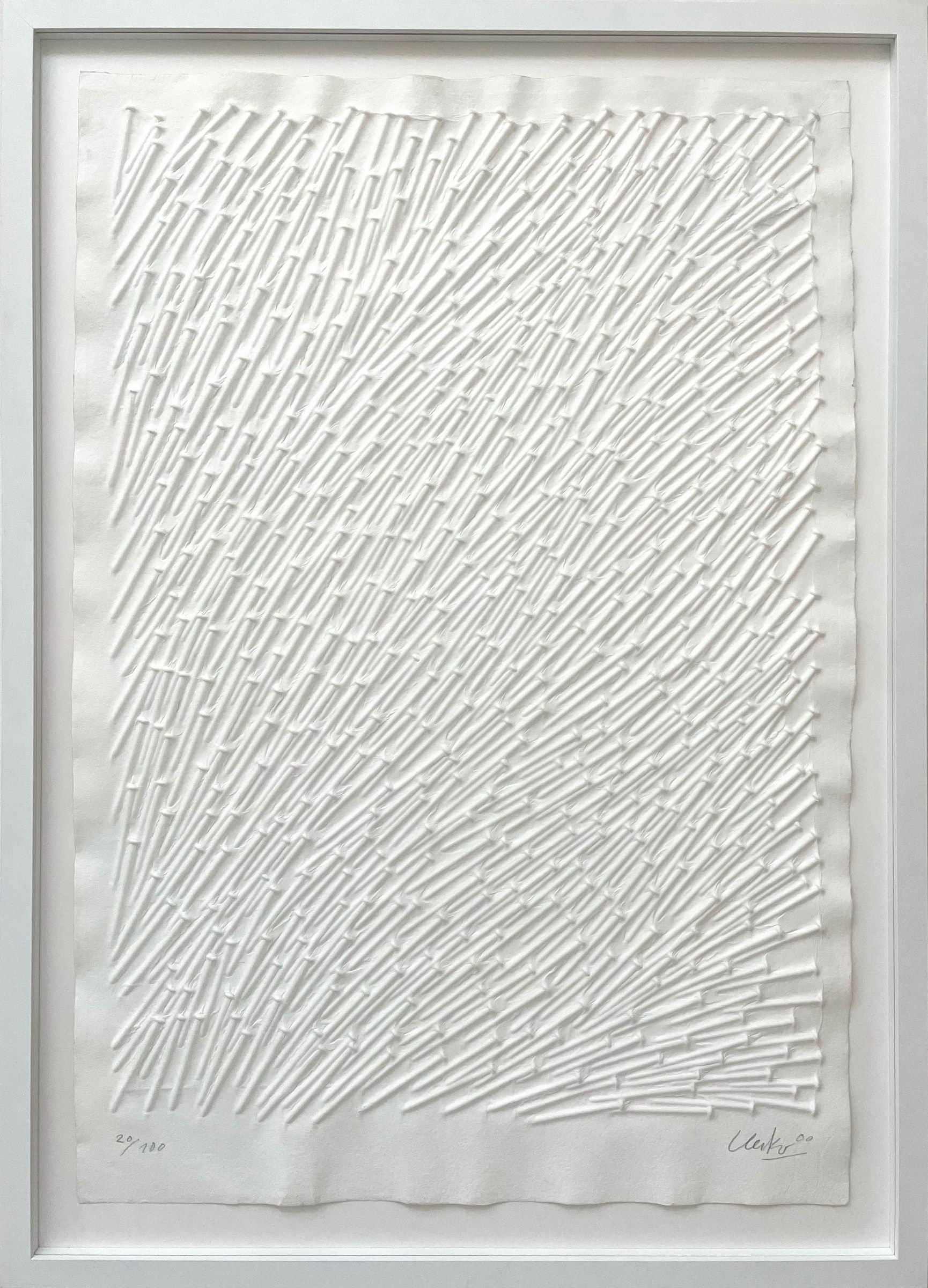 Günther Uecker, Bewegtes Feld, 2000