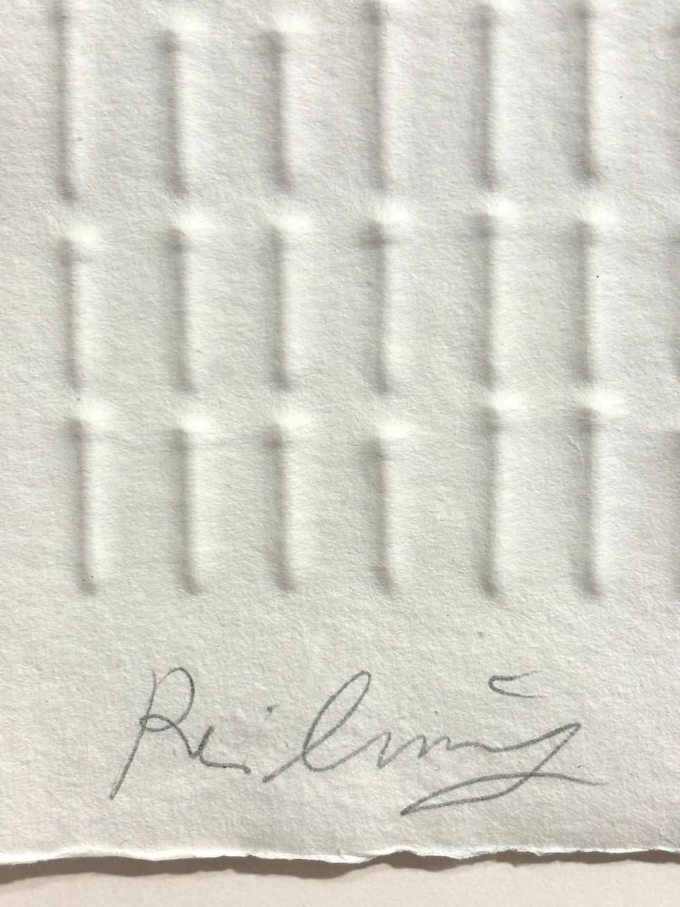 Miniaturbild: Günther Uecker, Reihung (aus "Vier Prägungen"), 1983