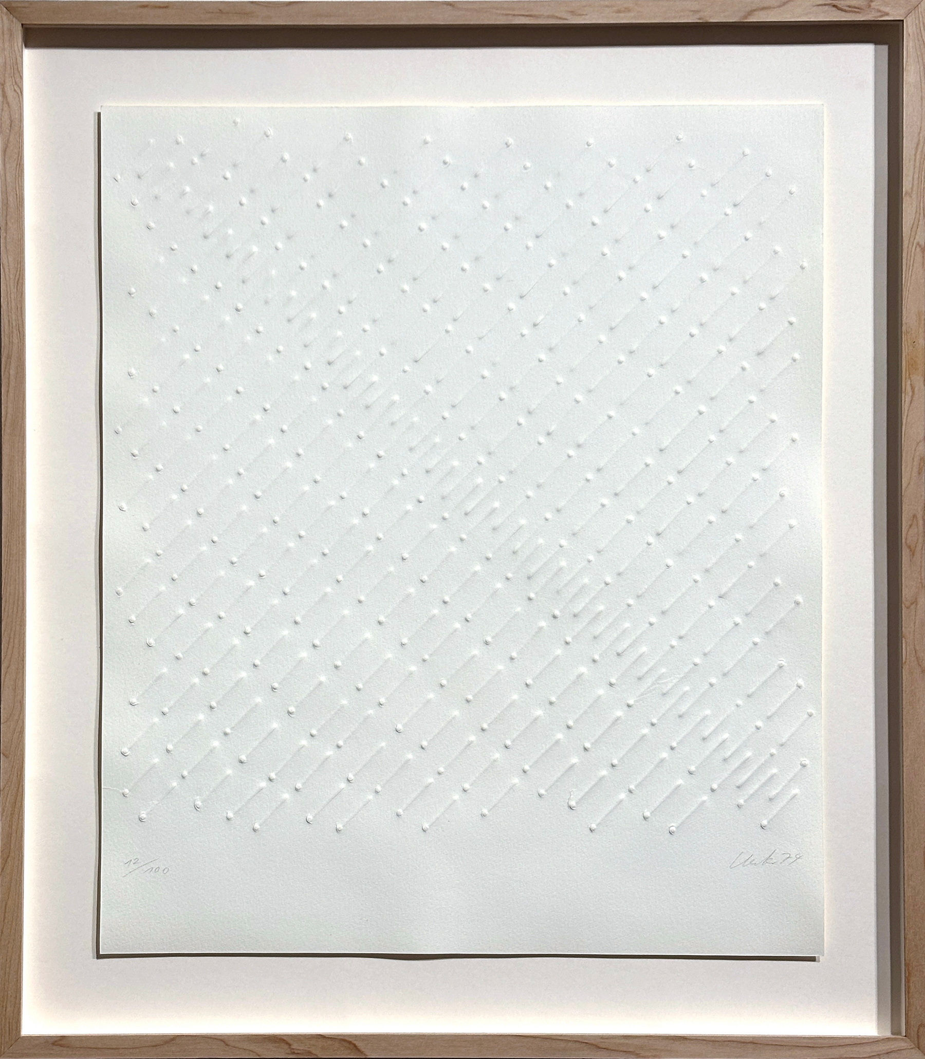 Günther Uecker | Diagonale Struktur | 1974